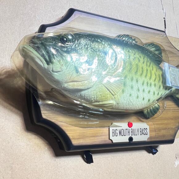 Big Mouth Billy Bass The Singing Sensation 1999 Gemmy Wall Mounted With Box - Picture 15 of 16